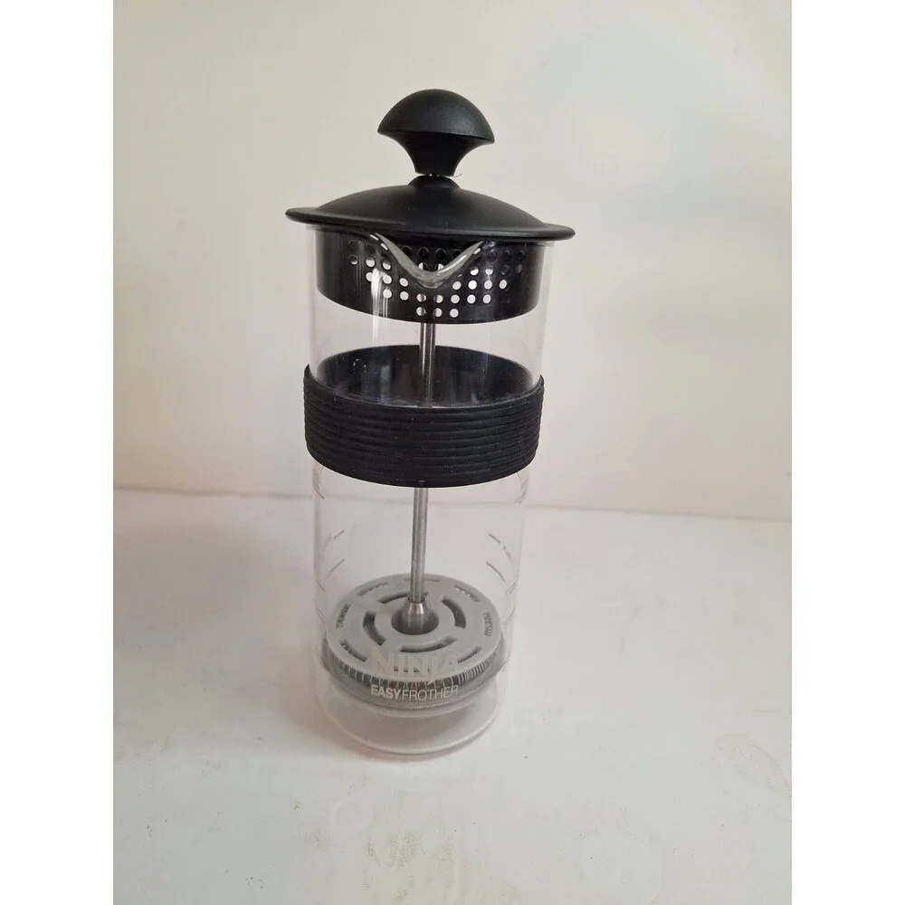 Ninja Coffee Bar Easy Milk Frother - Glass Black Lid BPA Foamer Manual ☕️